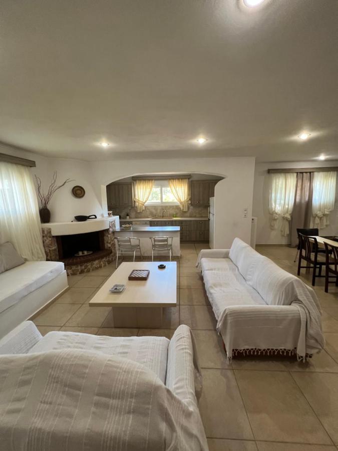 Apartment In Salamina With Garden & Sea View Selinia Eksteriør bilde